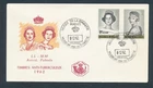 D489777 Belgium FDC Astrid Fabiola Anti-Tuberculosis 1962