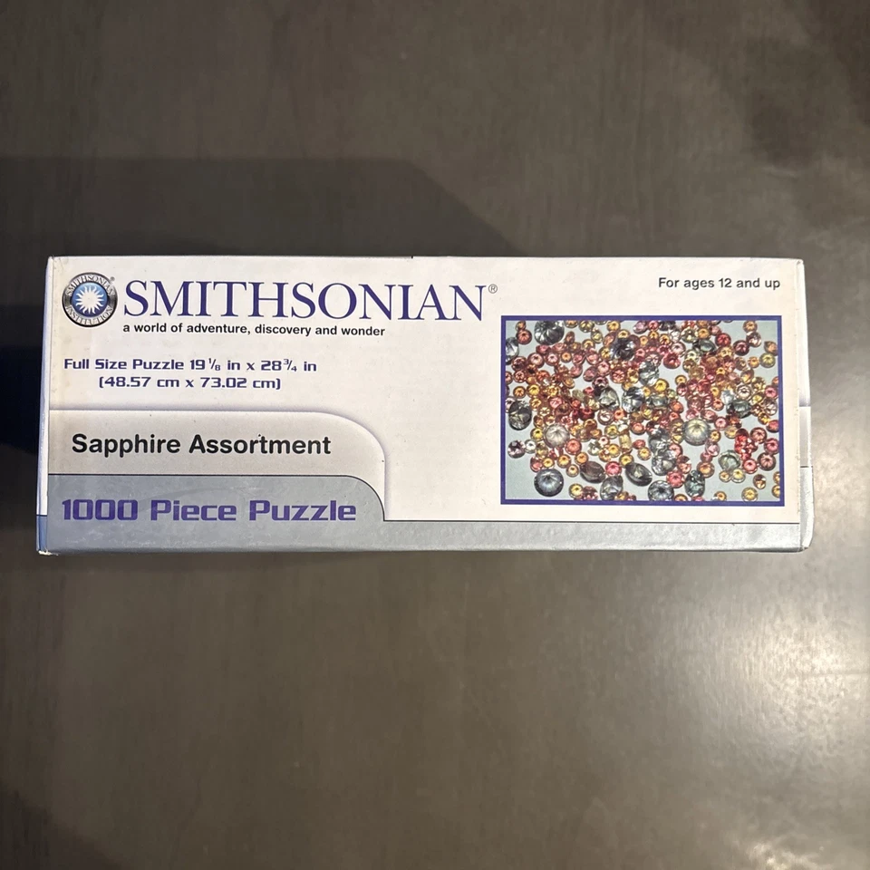 Quebra-cabeça de 1000 peças 🧩 Smithsonian Sapphire sortido quebra-cabeça lacrado - Imagem 4 de 4