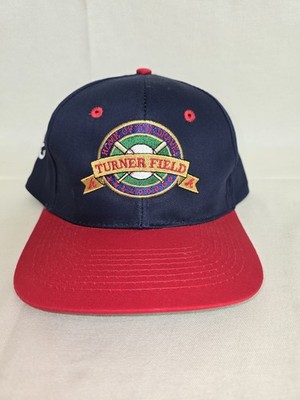 Vintage Atlanta Turner Field Home of the Braves Hat Blue/Red Snapback