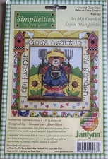 Simplicities By Janlynn Cross Stitch Kit #140-253 In My Garden Bear Birdhouse