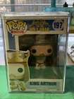 Funko Pop! Movies 197 Monty Python & The Holy Grail KING ARTHUR Vinyl Fig + Case