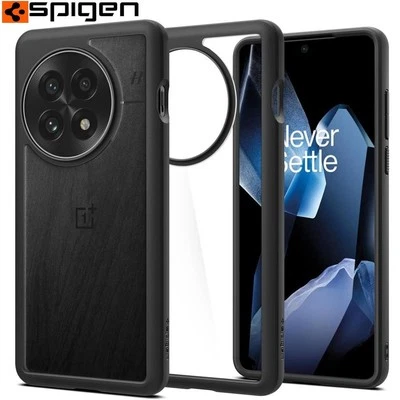 Handyhülle für OnePlus 13 Spigen Case Cover Schutz Hülle Transparent-Schwarz