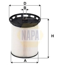 NAPA NFF2228 Fuel Filter 92mm Ø Fits Audi Q7 Q8 Bentley Bentayga VW Touareg