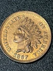 1867 Indian Head Cent Uncirculated superb strike au details ungraded