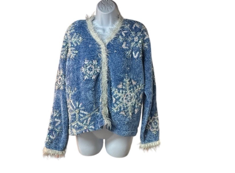 Design Options Philip Jane Gordon Snowflake Cardigan … - Gem