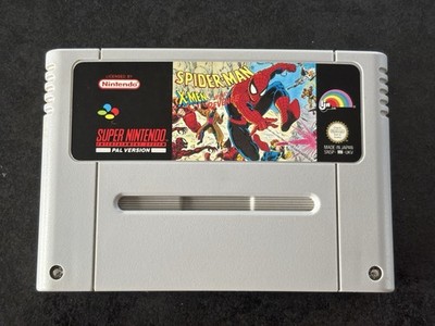 SNES SPIDER-MAN X-Men Arcade s Revenge Spiel Super Nintendo 1992 PAL Cartridge