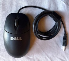 Dell M-UK DEL3 USB Wired Mechanical Ball Wheel Mouse Logitech