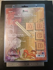 New TANDY LEATHER 3/4" ALPHABET STAMP SET 27 Pieces Upper Case Letters 1.91 cm