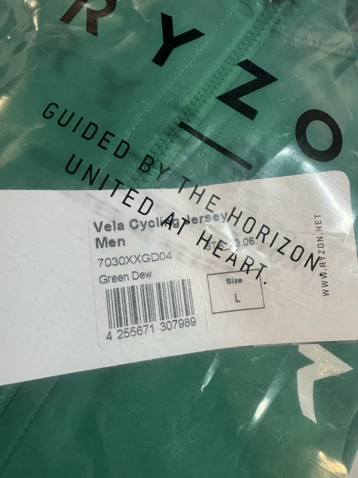Camiseta de ciclismo Ryzon Vela para mujer verde rocío talla l Foto 3 de 3