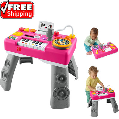 Fisher-Price Laugh & Learn Mix & Learn DJ Table, Musical Learning Toy for Baby