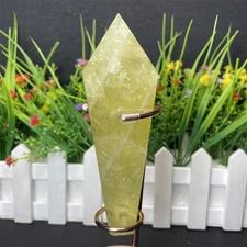0.4LB 5.2" Natural Citrine Scepter Quartz Crystal Energy Tower Healing Reiki