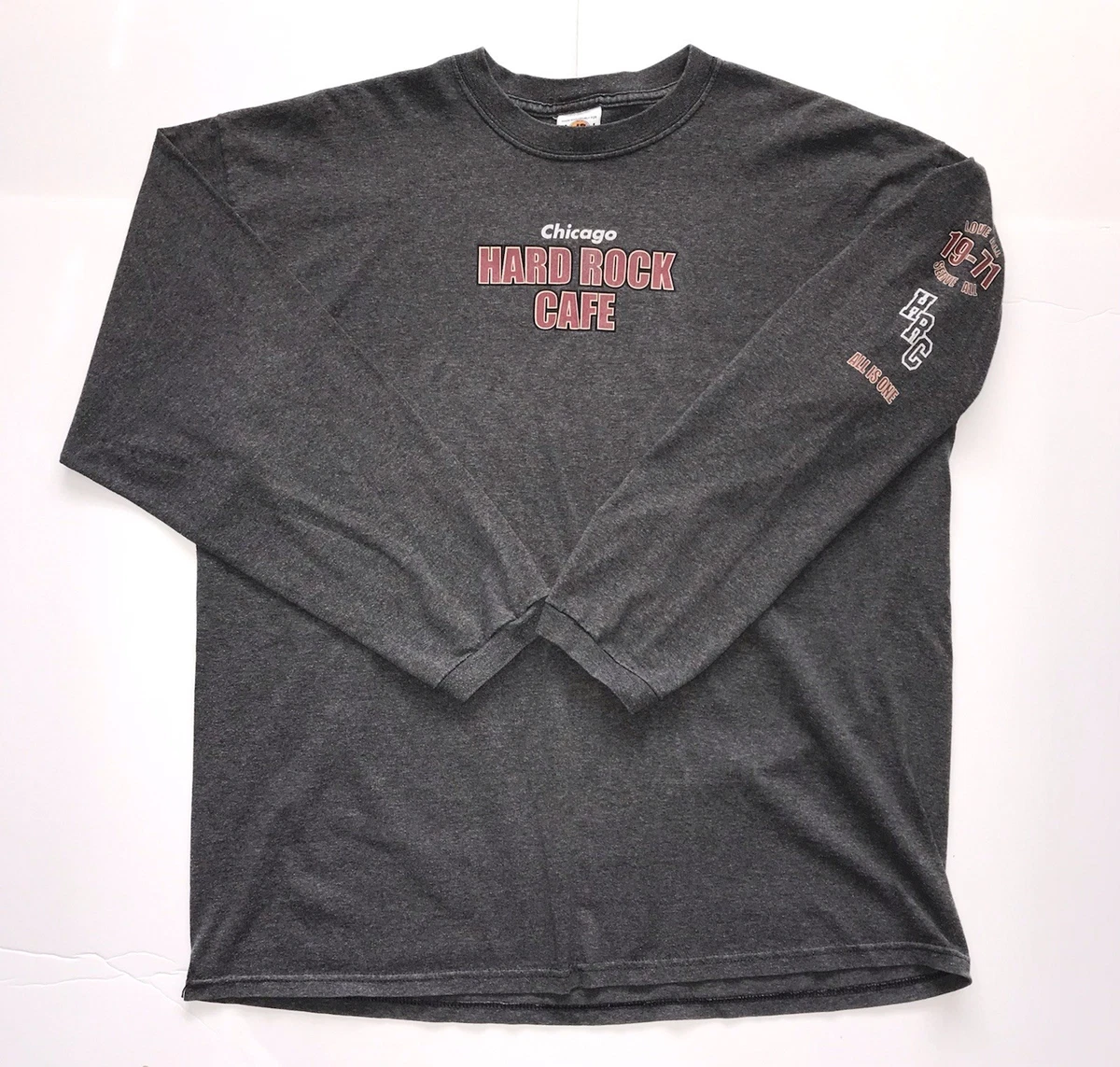 T-shirt Vintage Hard Rock Hotel Barcelona - Blanc, Manches Courtes, Taille L/XL