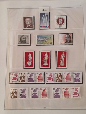 Berlin 1974-1981, postfrisch, in Vordruckalbum Lindner