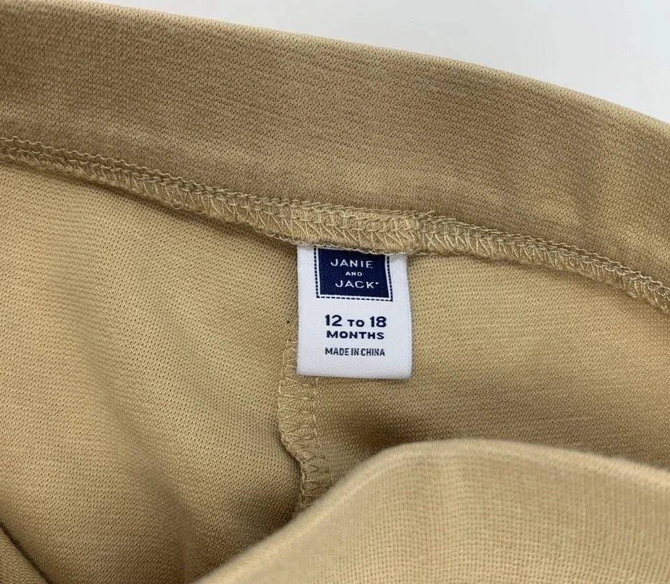 Pantalones de montar Janie and Jack Baby Girls 12-18 meses caqui Ponte Jodhpur Foto 4 de 4