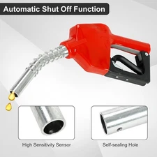 Automatic Shut Off Fuel Nozzle Pump Handle 3/4"Inlet 15/16"Outlet for Refilling