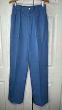 Ralph Lauren Purple Label Women  s 8 Wool Blue High-rise Pleated Slacks/Pants EUC