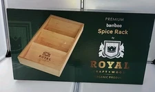 ROYAL CRAFT WOOD Luxury Spice Drawer Organizer  - Bamboo Spice... 15" x 8"