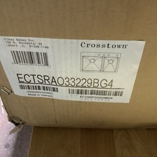 Elkay ECTSRAO33229BG Crosstown 33" x 22" Double Basin Stainless - 4 Faucet Holes