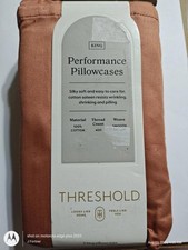 Threshold King 100 Cotton- Solid Rust Color -Pillowcase Set