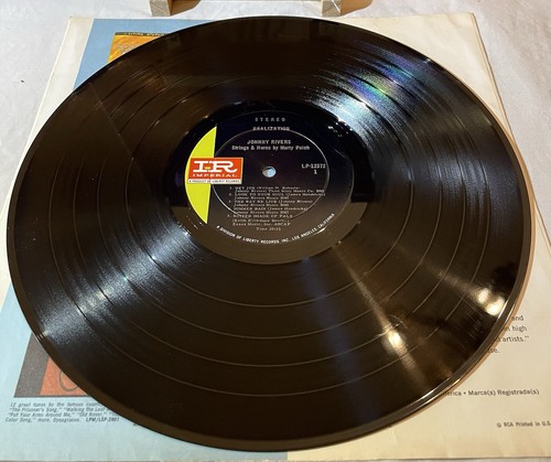 JOHNNY RIVERS Realization 1968 Vinyl Lp Psychedelic Rock Indianapolis Pressing - Picture 4 of 5