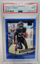 2023 Panini Clearly Donruss - Derrick Henry #48 Blue /99 PSA 9