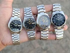 Vintage Seiko 5 Automatic Watch Lot of 4x Japan Made SS Day Date 21 Jewels Men's