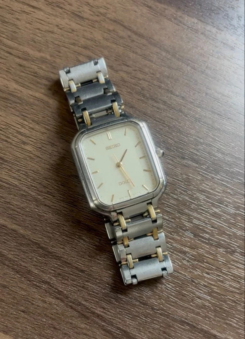 Dolce Used SEIKO Working Française Watch Tank 26x34mm - vintagewatches.pk