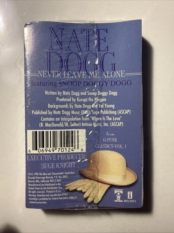 Nate Dogg Never Leave Me Alone SEALED Cassette RAP Death Row - Image 2 of 4