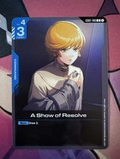 Gundam Card Game A Show Of Resolve GD01-100 Newtype Rising