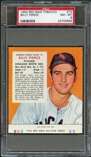 1954 Red Man Tobacco #10 Billy Pierce PSA 8 NM-MT 23705689 