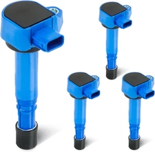 Blue Set of 4 Ignition Coil Pack 3.5L Compatible with 2001-2005 Honda Civic 1...