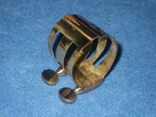 VINTAGE YAMAHA TRIPLE 3 BAND ALTO SAXOPHONE LIGATURE - fits YAS-L1 MOUTHPIECE