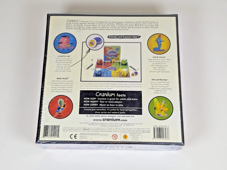 Brand New And Sealed Cranium UK Edition - T.O.T.Y Game Of The Year - 4+ Players! - Image 3 of 4