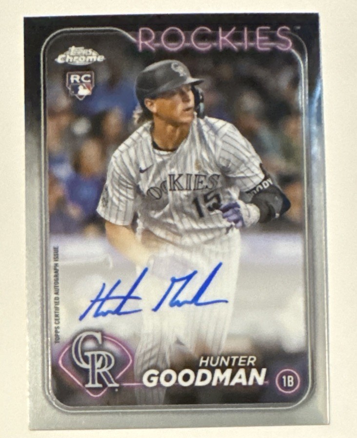 2024 Topps Chrome - Rookie Autographs Hunter Goodman #RA-HG (AU, RC)