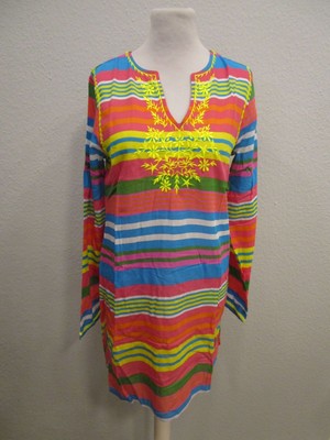 Fire on Ice by Bogner Kleid Strand  Langarm V-Ausschnitt bunt Gr.M (K70-12)