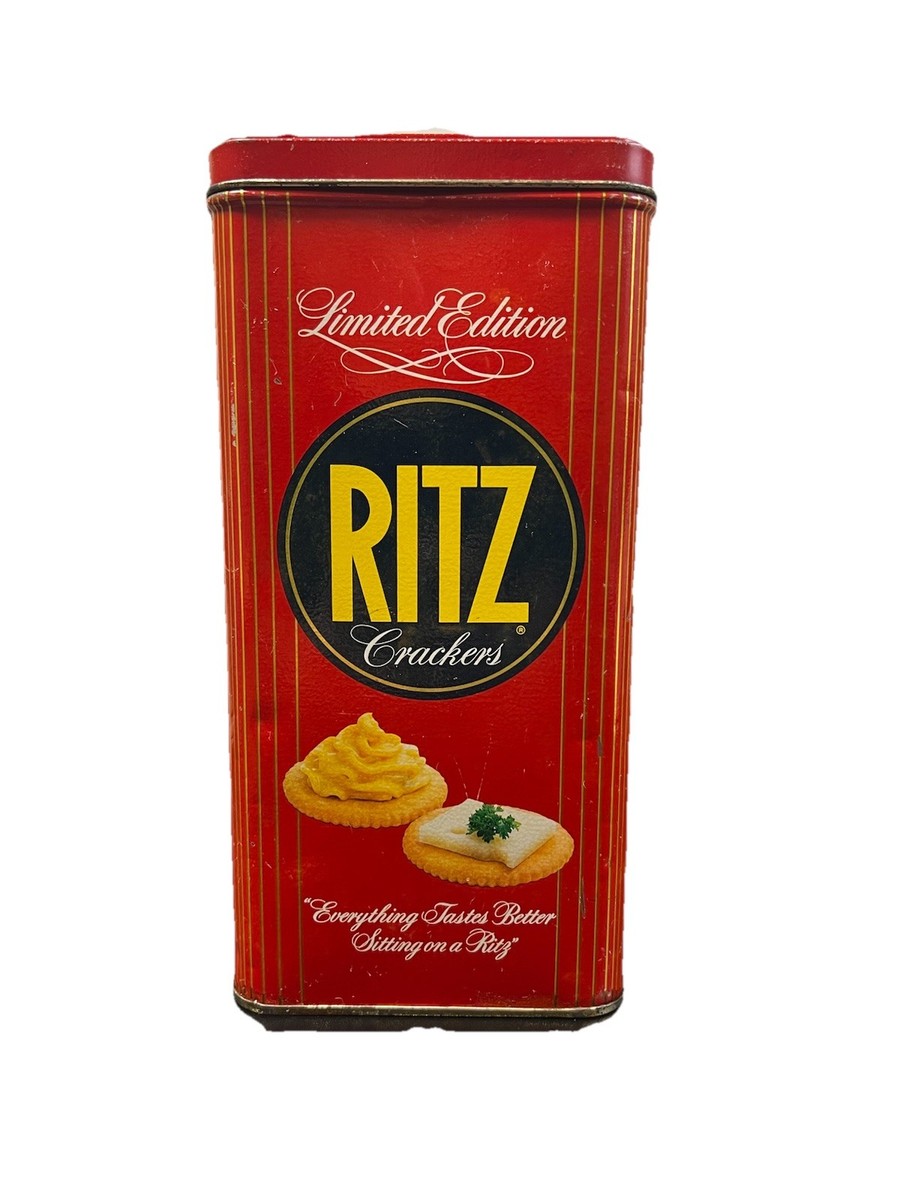 1986 Limited Edition Nabisco Ritz Crackers Tin Box 16 OZ Vintage