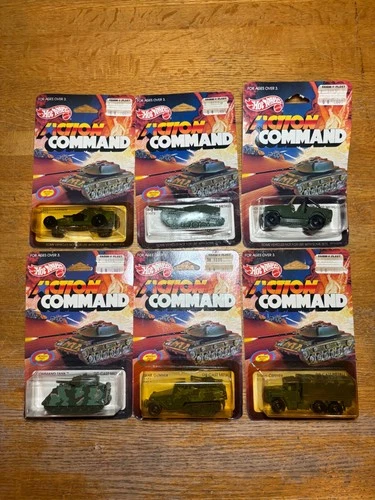 1984 VINTAGE HOT WHEELS VINTAGE ACTION COMMAND SERIES 6 vehicle set NEW