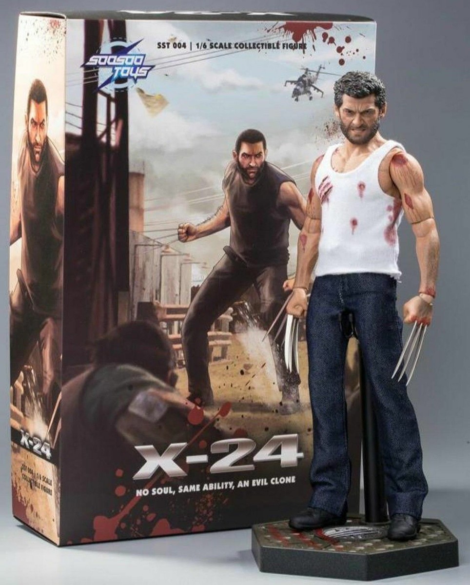 SooSoo Toys 1/6 Logan Wolverine & Clone X-24 two heads
