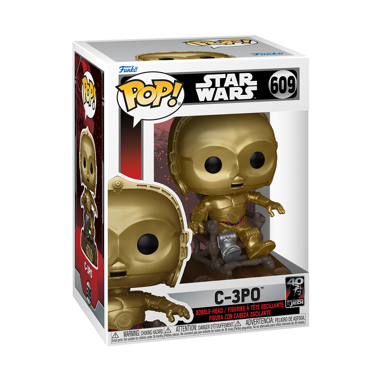 7024787 Merchandising Star Wars: Funko Pop! - Return Of The Jedi 40Th - C-3PO (V