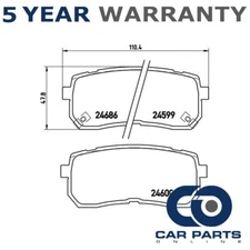 Brake Pads Set Rear CPO Fits Kia Sedona Sorento Hyundai iload + Other Models