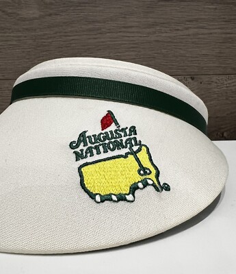 Masters White Visor with Embroidered Logo 2023 MASTERS (White) TOUR VISOR from AUGUSTA NATIONAL | eBay main image 3