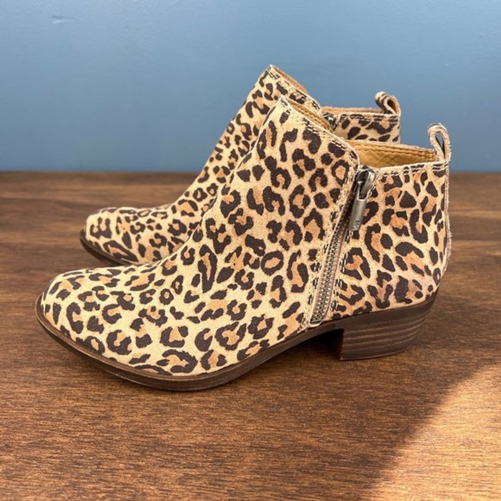 Lucky Brand Basel Ankle Booties Leopard 