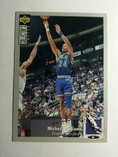 MICHEAL WILLIAMS 1994-95 UD COLLECTOR'S CHOICE SILVER SIGNATURE CARD # 159 D2473