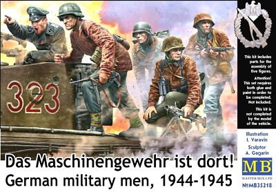 Master Box 35218 German military men 1944-1945 Das Maschinengewehr ist dort  1/35 | eBay