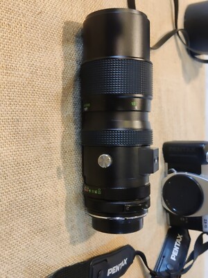 VINTAGE Pentax ZX-10 35mm SLR Film Camera With Two Lenses