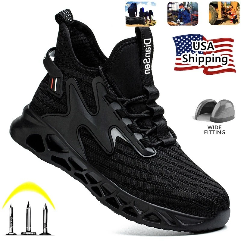 Indestructible Safety Work Shoes Steel Toe Breathable Work Boots Mens Sneakers
Opens in a new window
