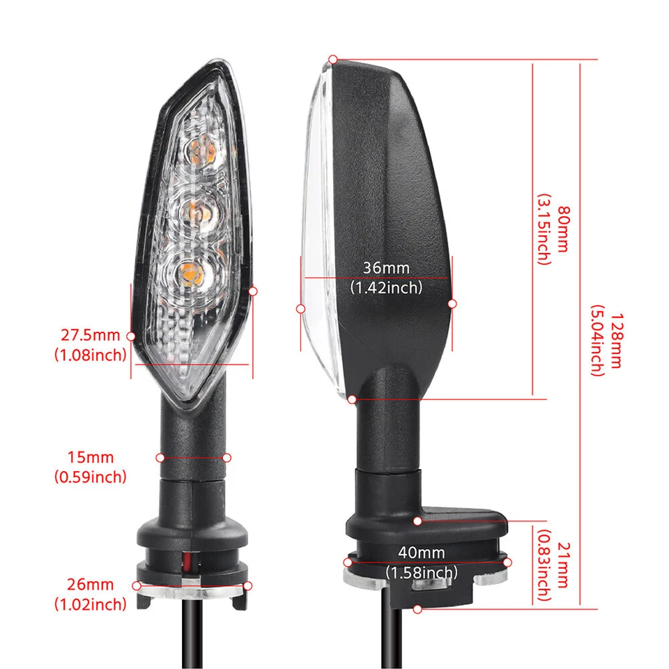 LED Turn Signal Light Flash Indicator Lamp For YAMAHA Super Tenere XT1200 /Z/ZE - Image 2 of 4