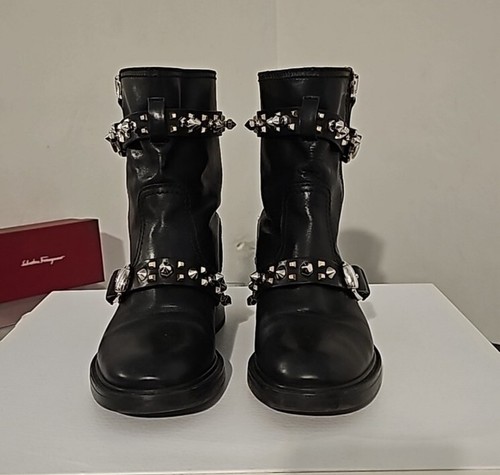 Stivali Gucci Bonneville in pelle nera con borchie edizione limitata EU 38,5 SALDI! - Foto 7 di 15