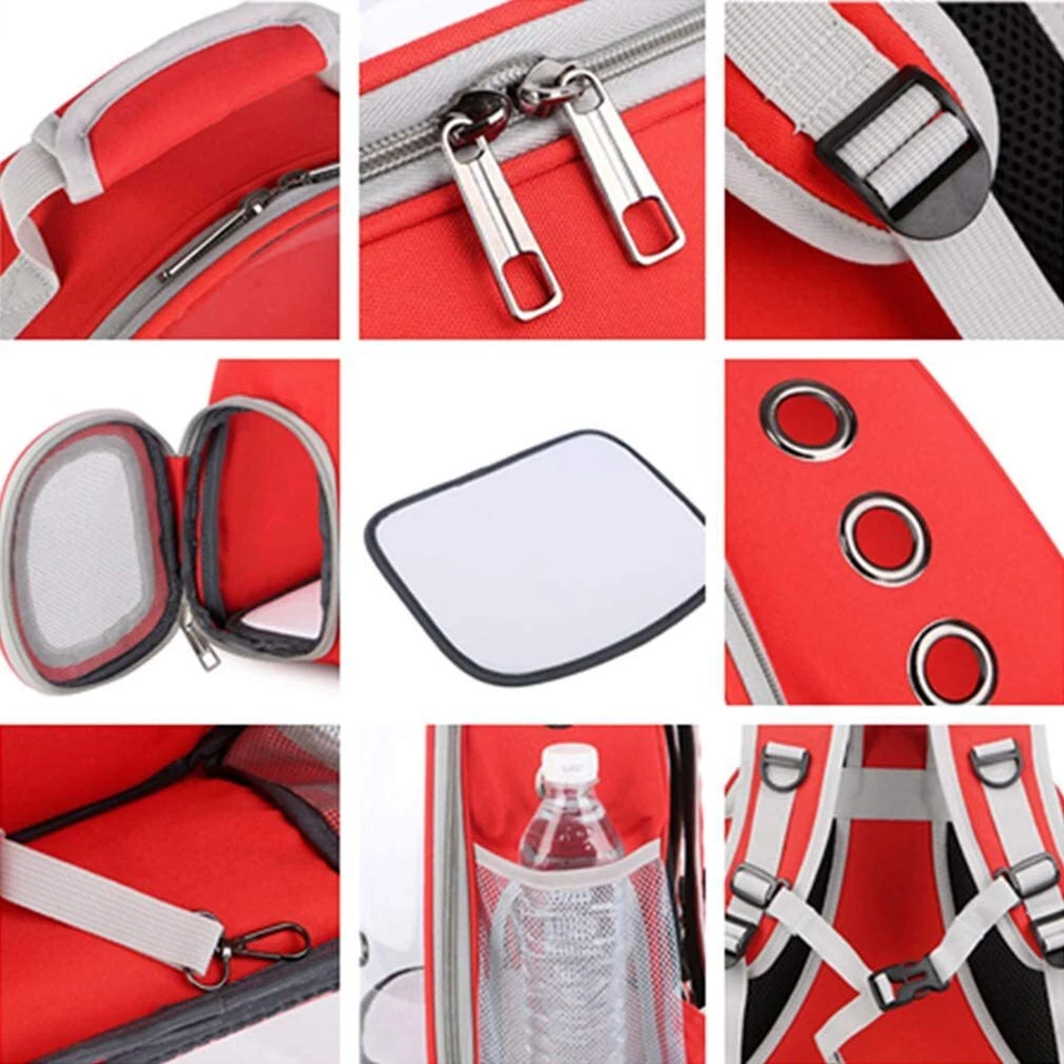 Mochila Portatil Mascotas Cápsula Espacial Viaje Perro Gato Bolsa Transparente Foto 4 de 4