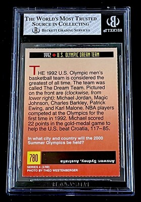 MICHAEL JORDAN RARE 1999 SI for Kids #780 1992 USA Olympic Dream